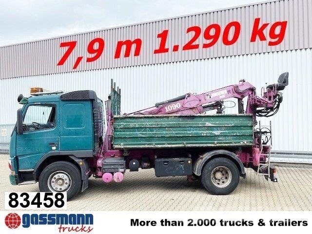 Volvo FM12-420 4x2 mit Heckkran Jonsered 1090, Hochsitz 自卸式货车