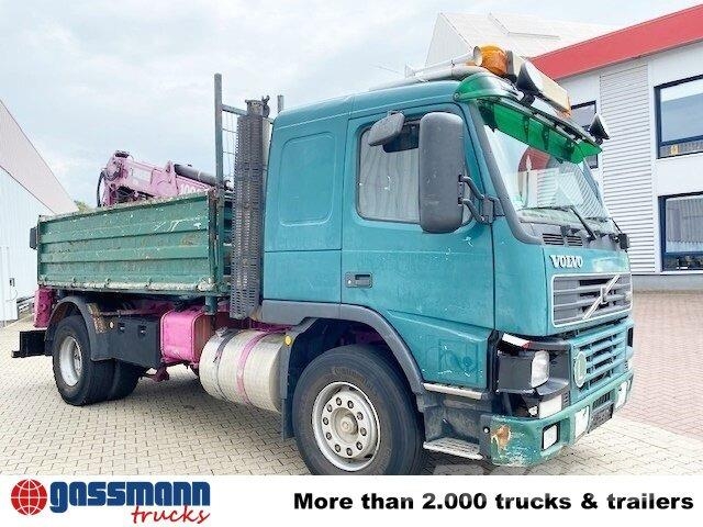 Volvo FM12-420 4x2 mit Heckkran Jonsered 1090, Hochsitz 自卸式货车