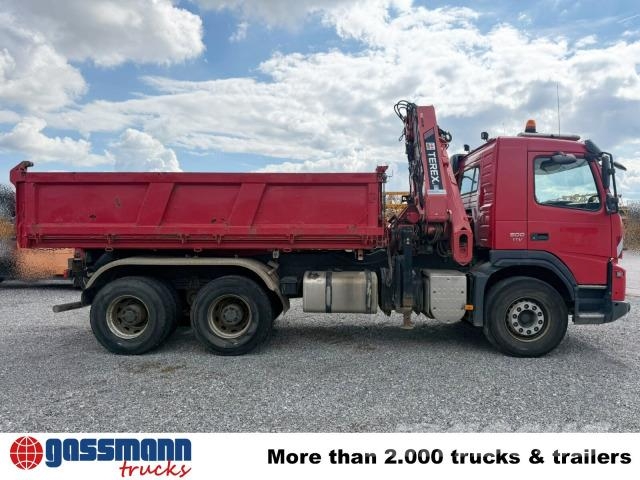 Volvo FMX 500 6x4, EEV, Bordmatik, Kran Terex 240.2E-A3, Camion benne
