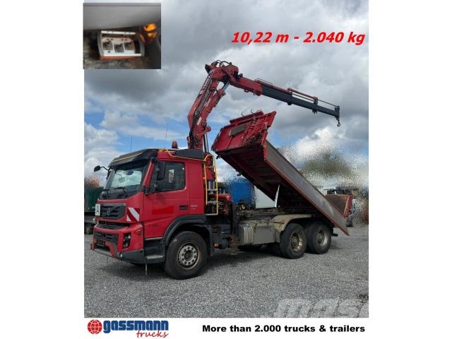 Volvo FMX 500 6x4, EEV, Terex Kran 240.2E-A3, Funk, Sora- ja kippiautot