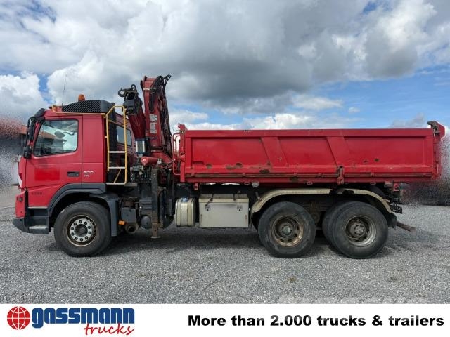 Volvo FMX 500 6x4, EEV, Terex Kran 240.2E-A3, Funk, Sora- ja kippiautot