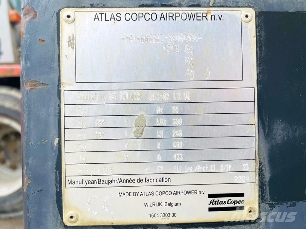 Atlas Copco QAS300VD Dyzeliniai generatoriai
