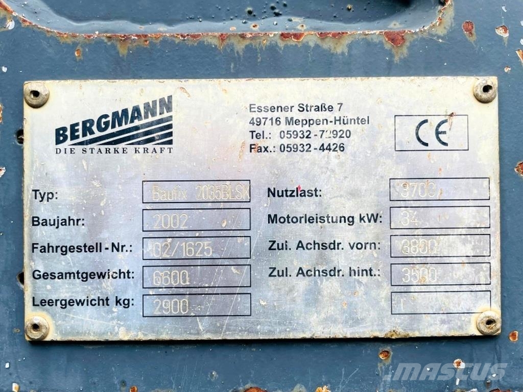 Bergmann Baufix-2035 BL SK Странични самосвали