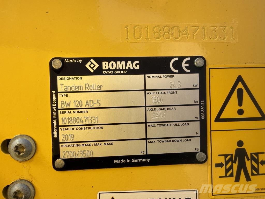 Bomag BW 120 AD-5 Tandem Valser