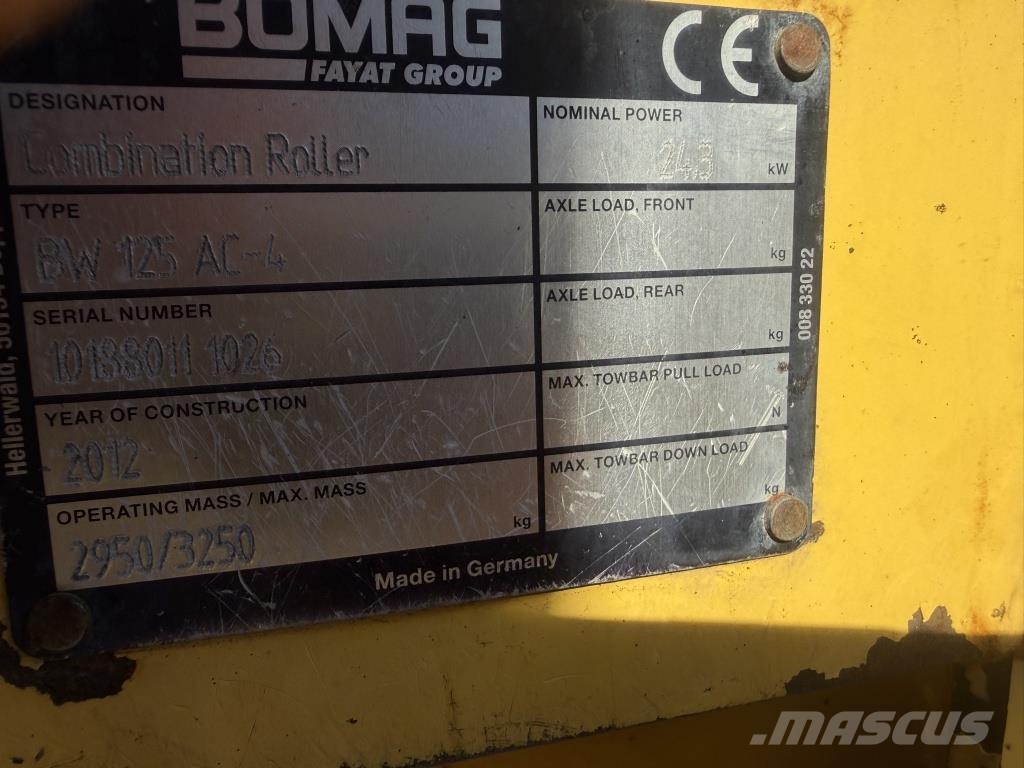 Bomag BW 125 AC-4 Yhdistelmäjyrät