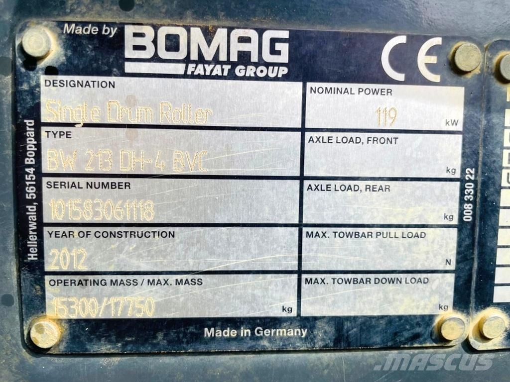 Bomag BW213 DH-4 BVC Грунтові котки