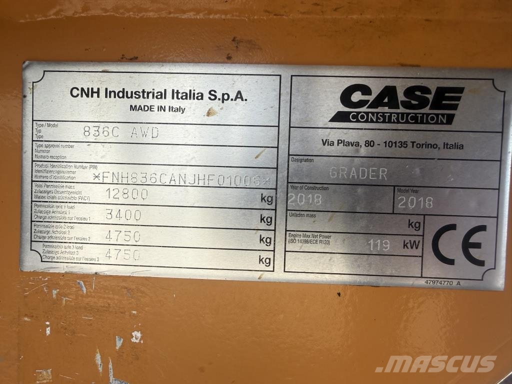 CASE 836 C AWD Gréderek