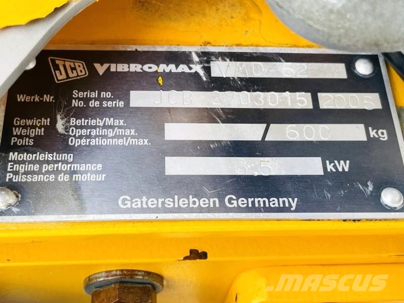 JCB Vibromax Duplex VMD 62 Bugseret vibrationstromle