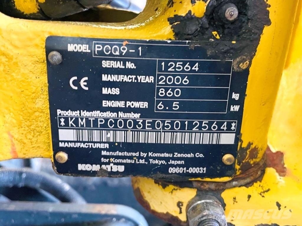 Komatsu PC09-1 حفارات صغيرة أقل من 7 طن (حفارات صغيرة)