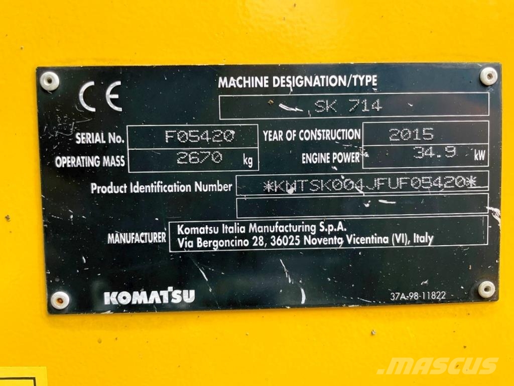 Komatsu SK714 Skid steer loaders
