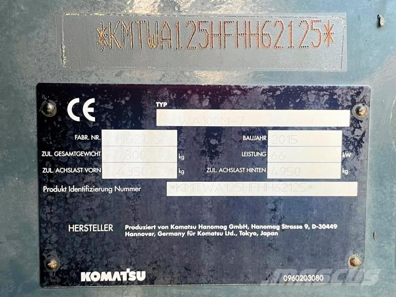 Komatsu WA100M-7 Rataslaadurid