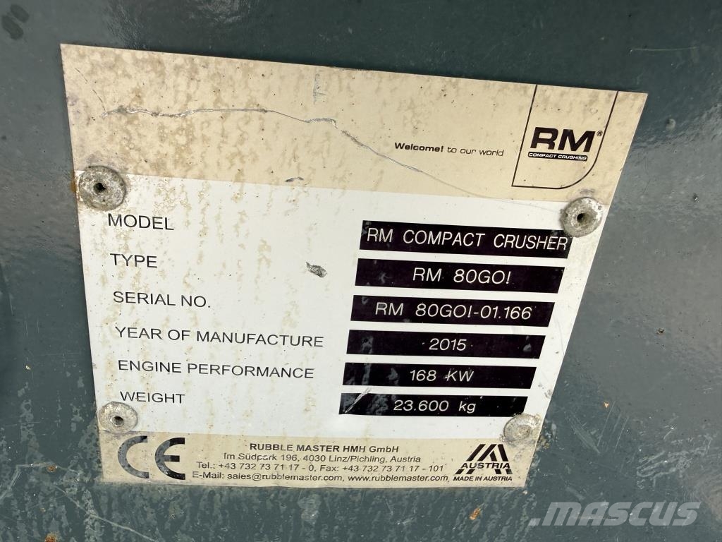 Rubble Master RM 80 GO جراشات