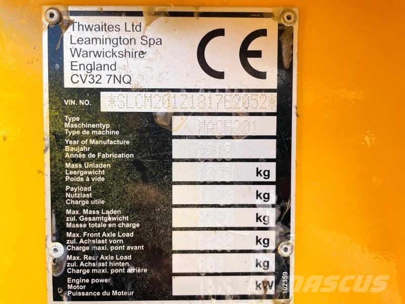 Thwaites Mach 201 Stavebné sklápače