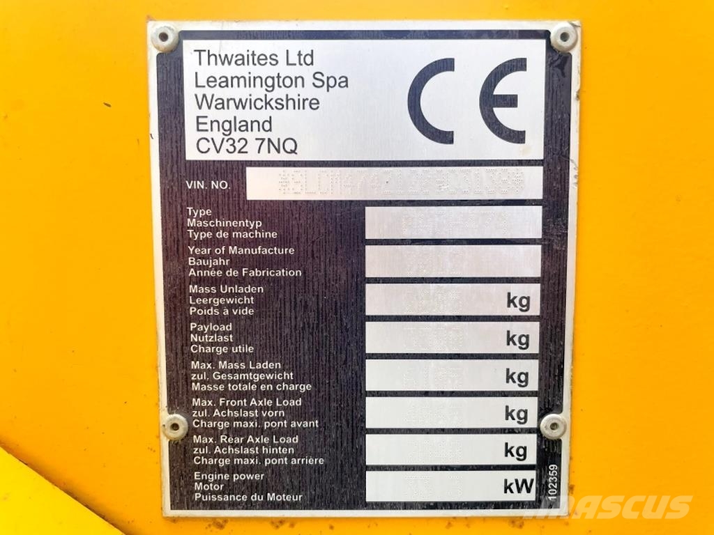Thwaites Mach 474 Wozidła kolebkowe