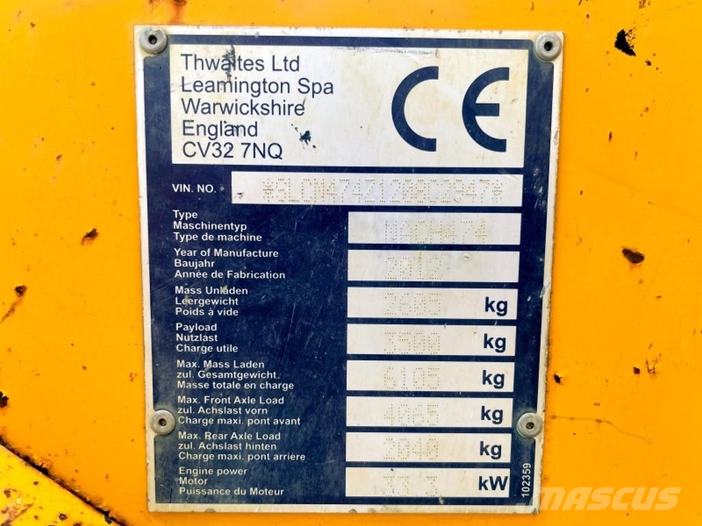 Thwaites Mach 474 Ne cestni demperji