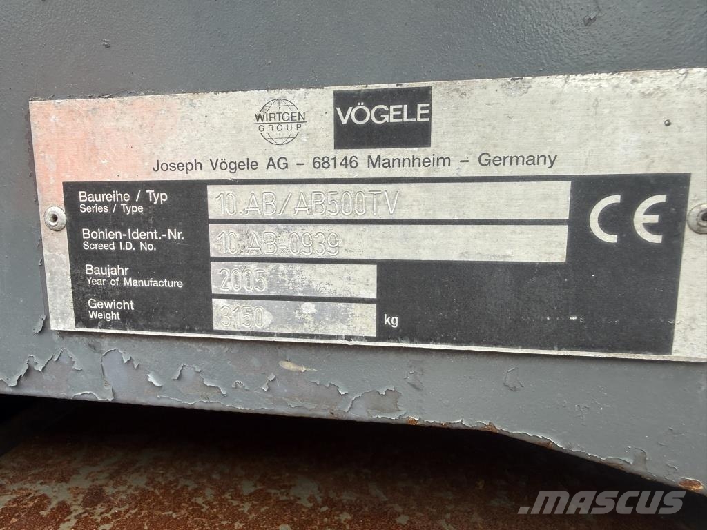 Vögele 10 AB500TV Asfaltni finišeri