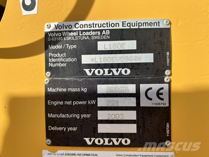 Volvo L 180 E HL 轮式装载机