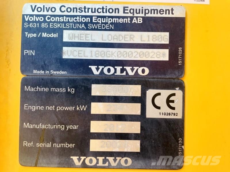 Volvo L180G HL 轮式装载机