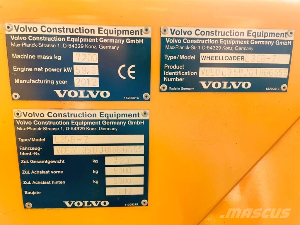 Volvo L35B-Z Chargeuse sur pneus