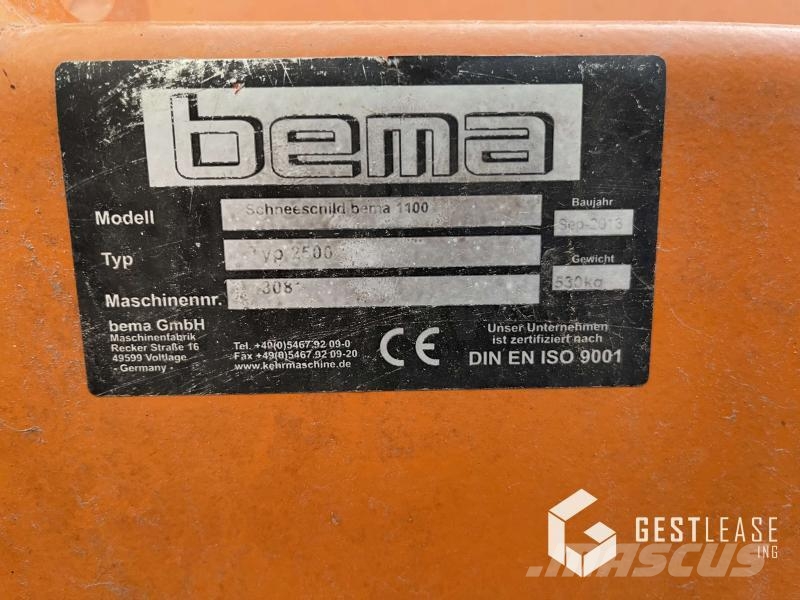 Bema 1100 Chasse neige