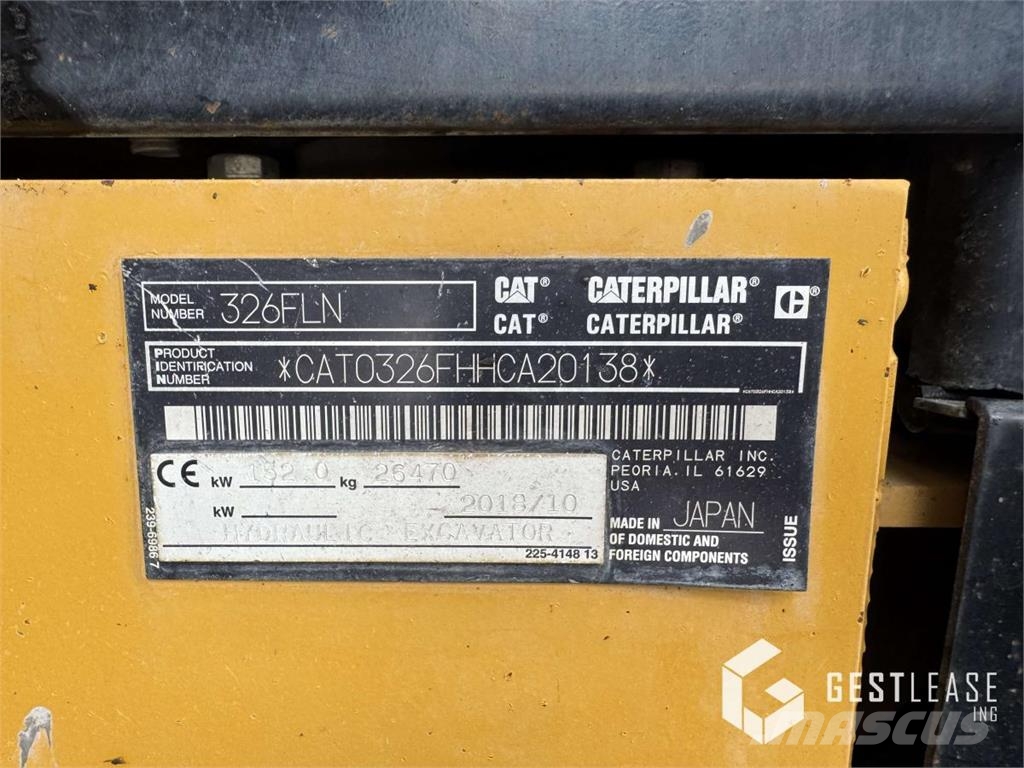 CAT 326F LN Excavadoras de cadenas