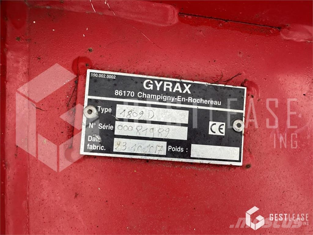 Gyrax PROMODIS D1802 Aplinkos tvarkymas - Kita
