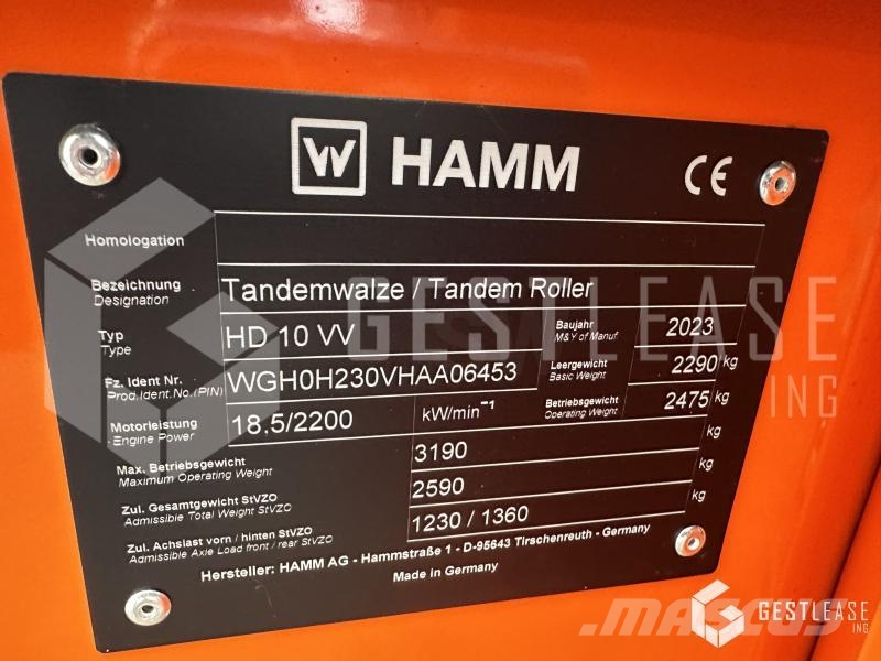 Hamm HD10VV Уплотнители грунта