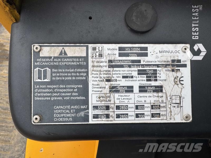 Hyster H5.50 XM Forklift trucks - others