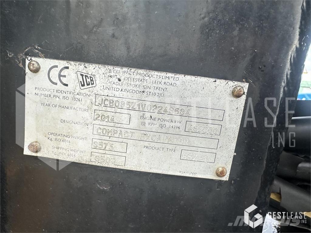 JCB 85Z-1 Mini ekskavatörler, 7 tona dek