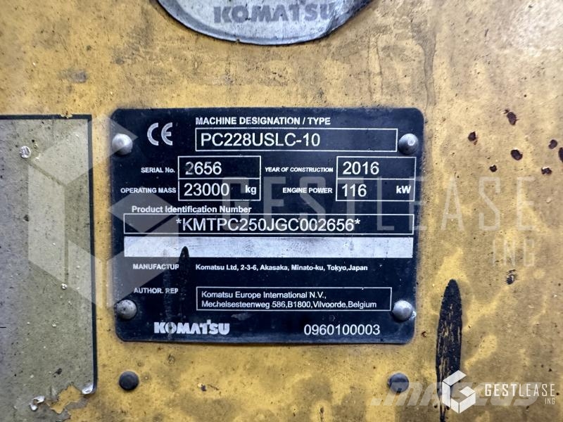 Komatsu PC228USLC-10 Pelle sur chenilles