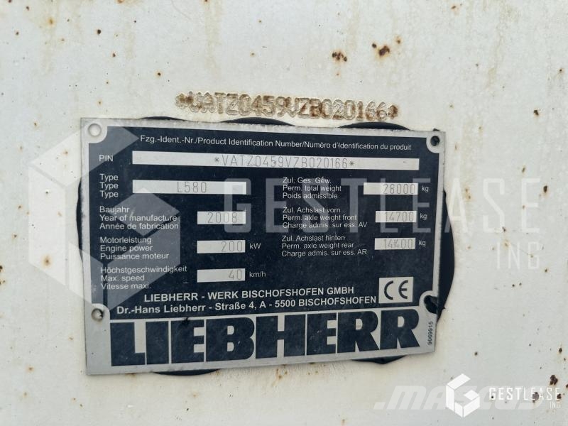 Liebherr L580 Læssemaskiner på hjul