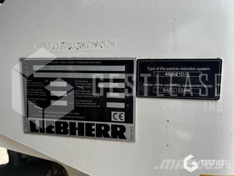 Liebherr L580 ENGIN NEW Læssemaskiner på hjul