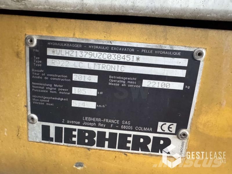 Liebherr R922LC 履带挖掘机