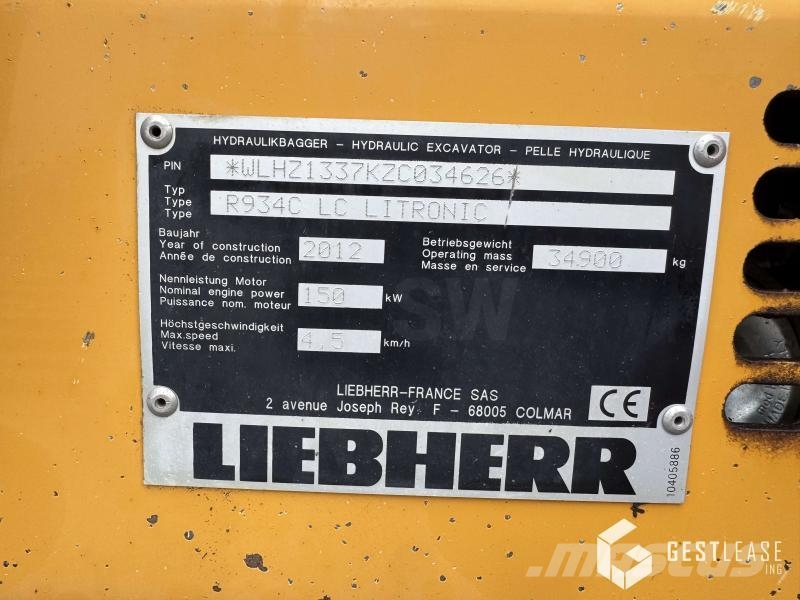 Liebherr R934 LC MULTI USER Beltegraver