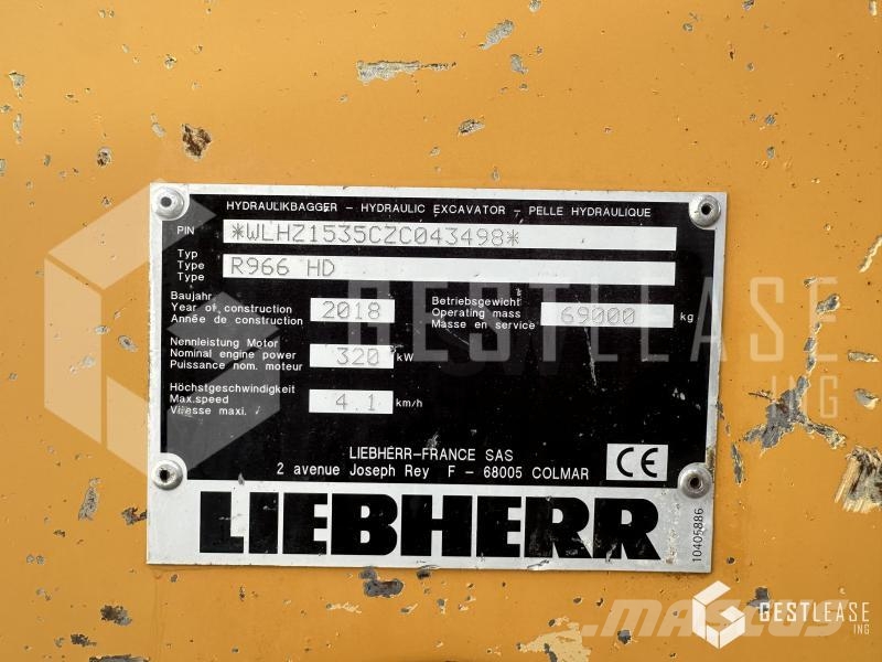 Liebherr R966 HD 履带挖掘机