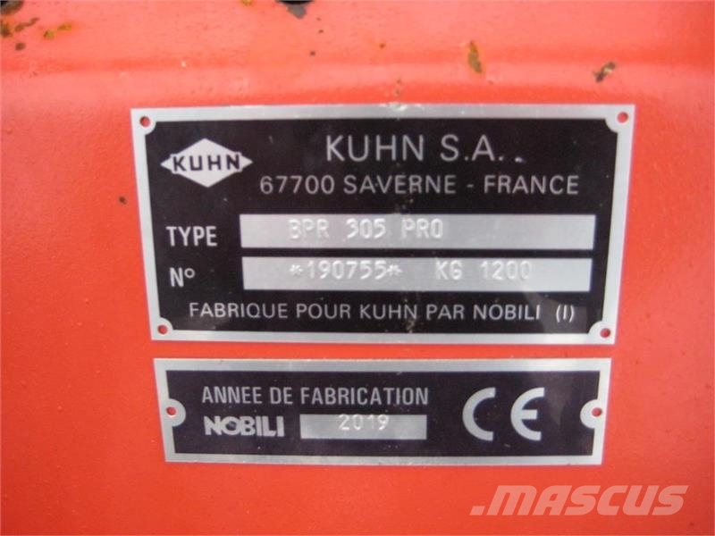 Kuhn BP 8300 Med BPR 305 PRO til frontmontering Kosilice