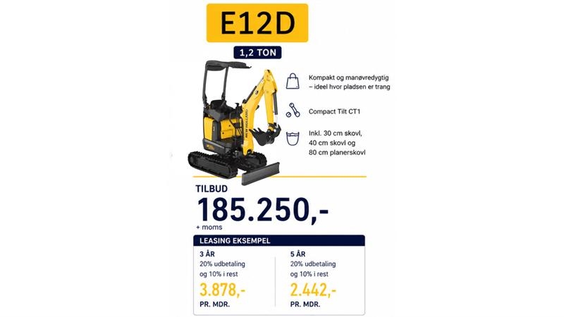 New Holland E12D Her og nu tilbud 小型挖掘机