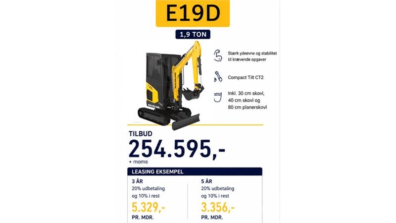 New Holland E19D Mini rýpadlá < 7t