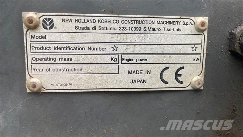New Holland e50-2sr Gravemaskiner på larvebånd