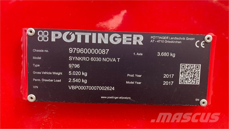 Pöttinger Synkro 6030 Nova T كاسحات