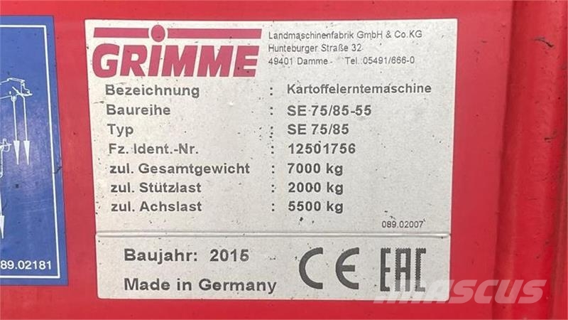 Grimme SE-85-55-UB Kartoffeloptagere