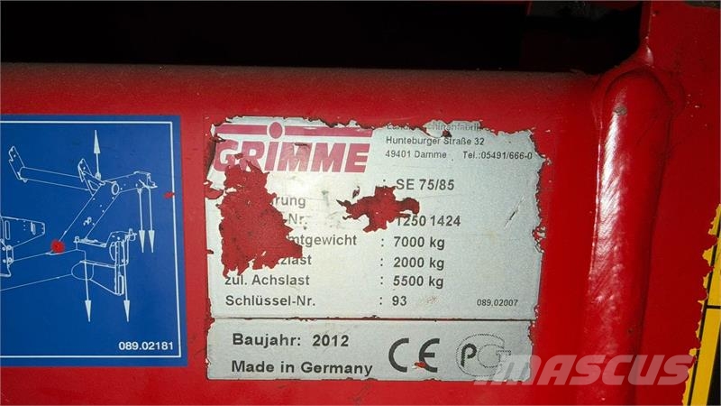 Grimme SE-85-55-UB 馬鈴薯收穫機和挖掘機