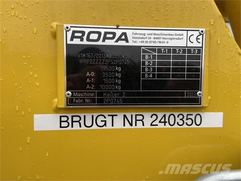 Ropa Keiler II WD Silver Edition Bulvių kombainai ir ekskavatoriai