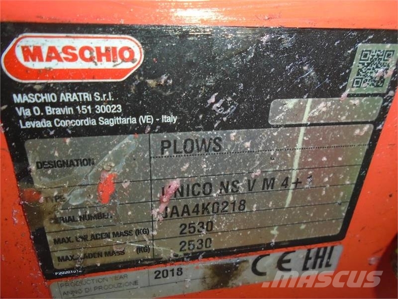 Maschio 5F. Unico NS V M 4 + 1 Meget velholdt Reversible ploughs
