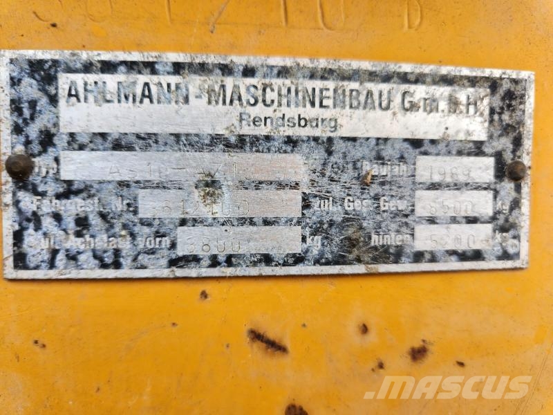 Ahlmann AS10 AV10 Pás carregadoras de rodas