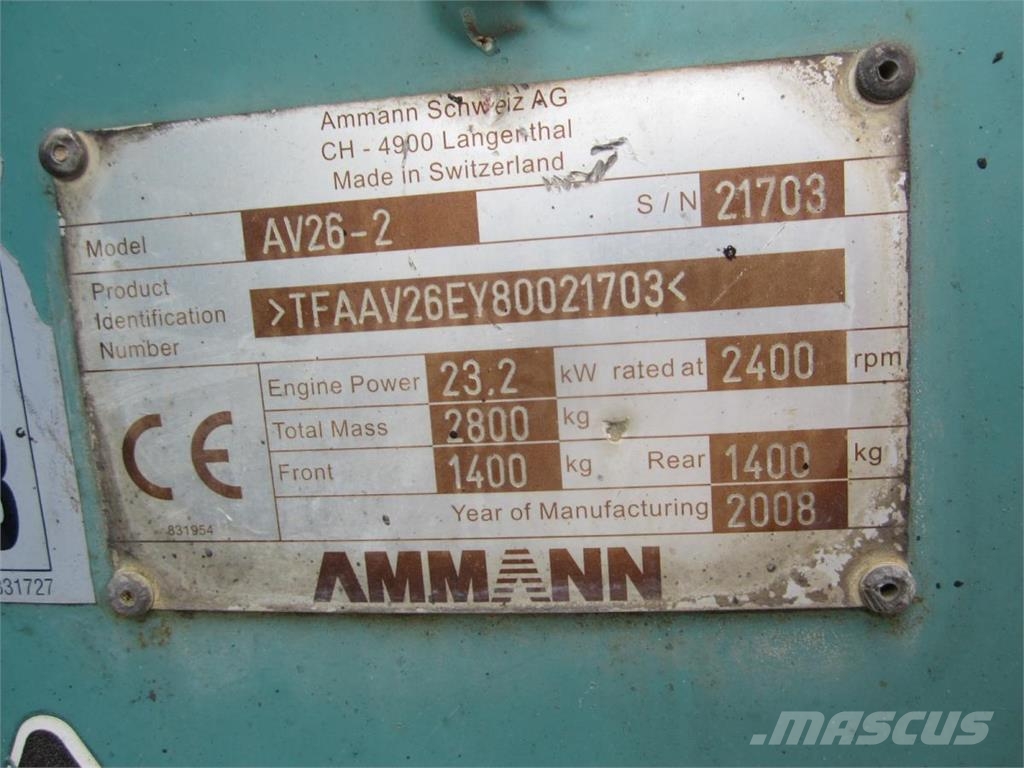 Ammann AV26-2 土壤壓實機