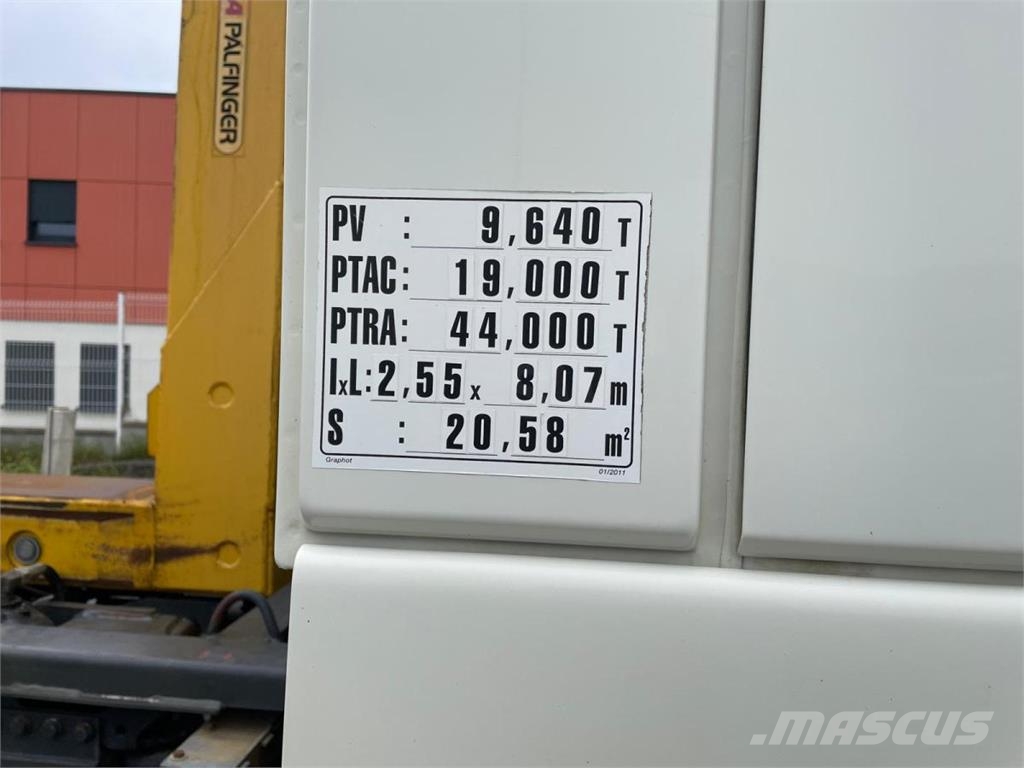 DAF XF105 460 케이블 리프트 탈착식 트럭