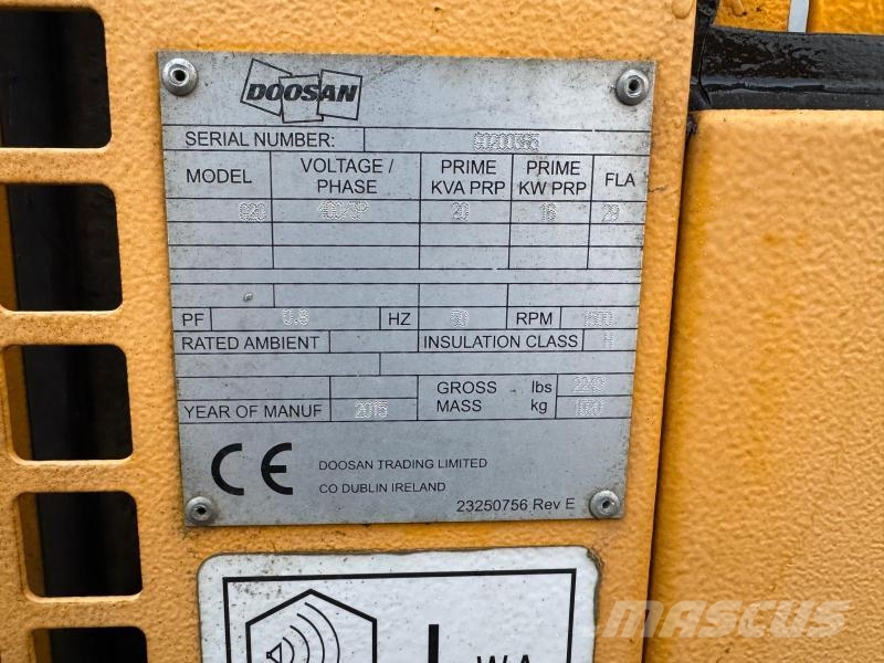 Doosan G20 柴油發電機