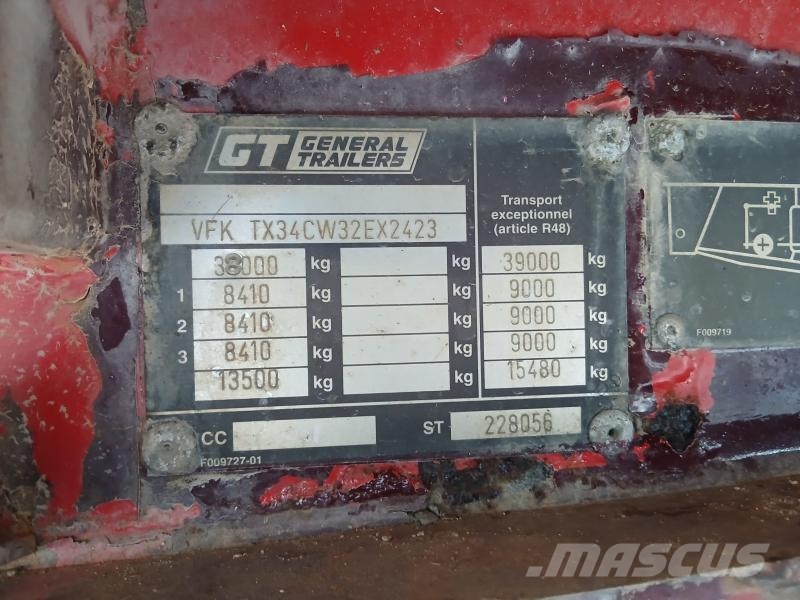 Fruehauf Non spécifié نصف مقطورات مسطحة / مفصلية الجوانب
