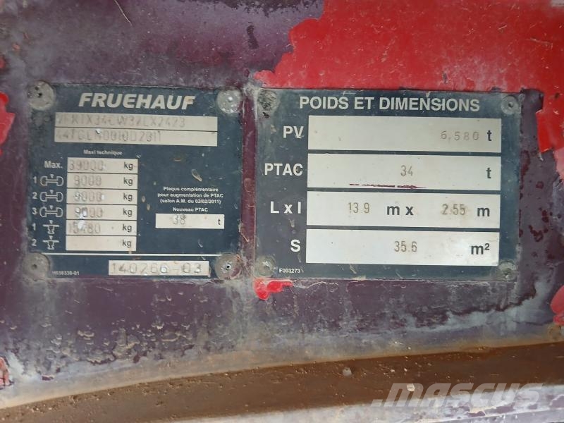 Fruehauf Non spécifié نصف مقطورات مسطحة / مفصلية الجوانب